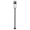 Z-Lite Luca Outdoor Post Mounted Fixture, 1-Light, 9.25 In.W x 101.51 In.H, Black/Etched 517PHB-567P-BK-LED - alternate 5